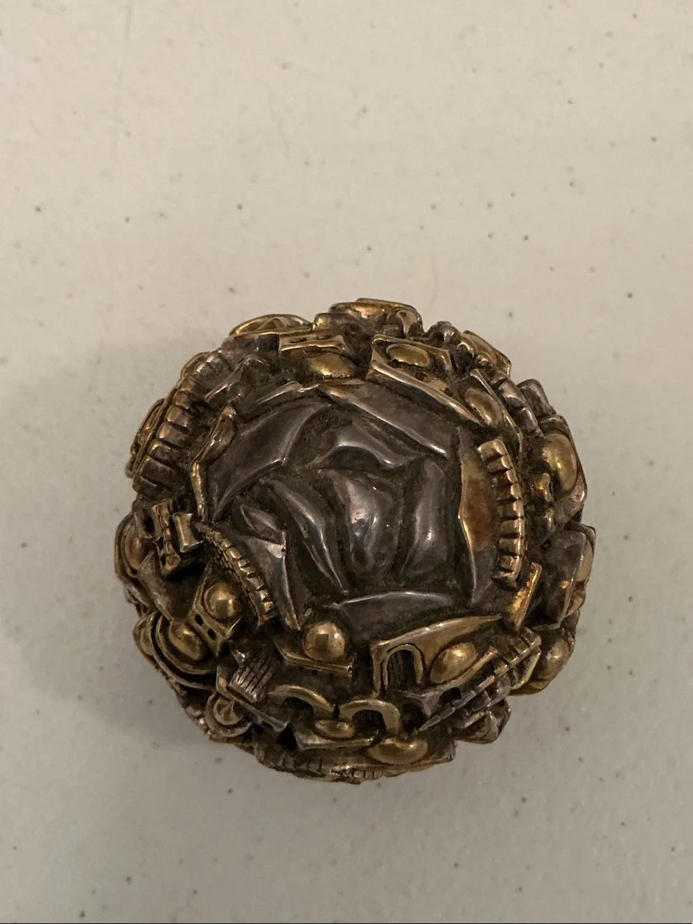Authenticated Sam Philipe “Jerusalem 3000” .925 Sterling Silver Globe